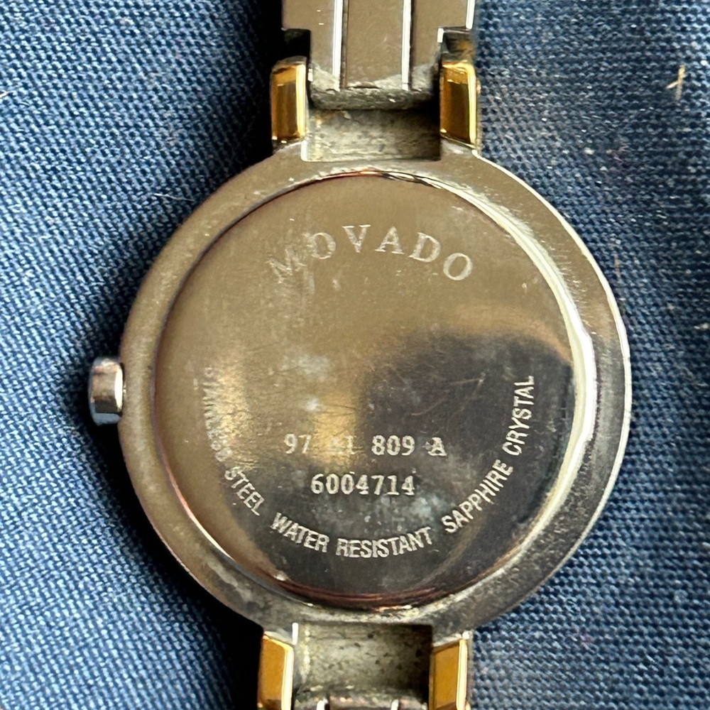 Movado Silver Minimalist Bangle Watch - Picture 3 of 6